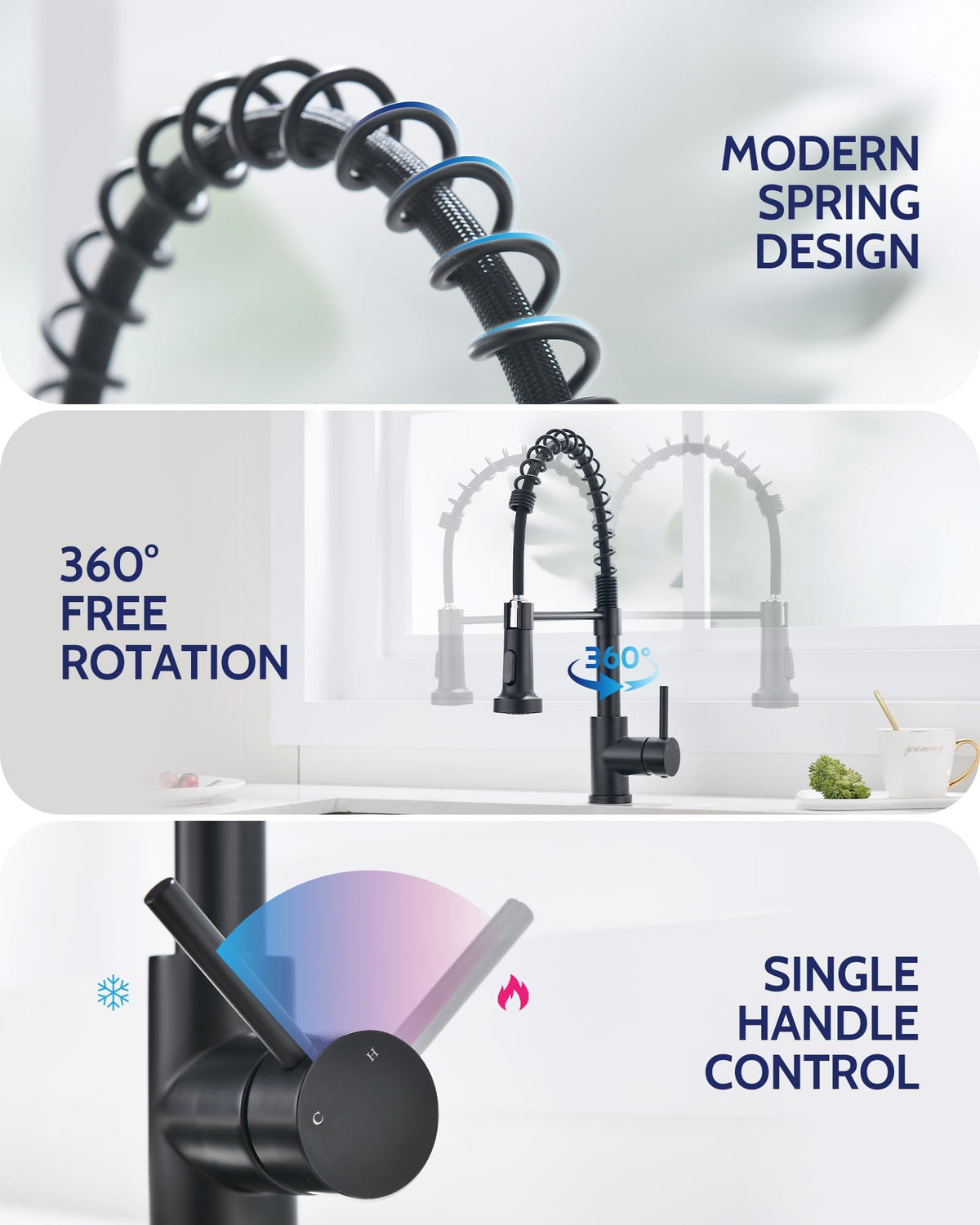 LUFEIDRA 304 stainless steel body resists corrosion and maintains shine
