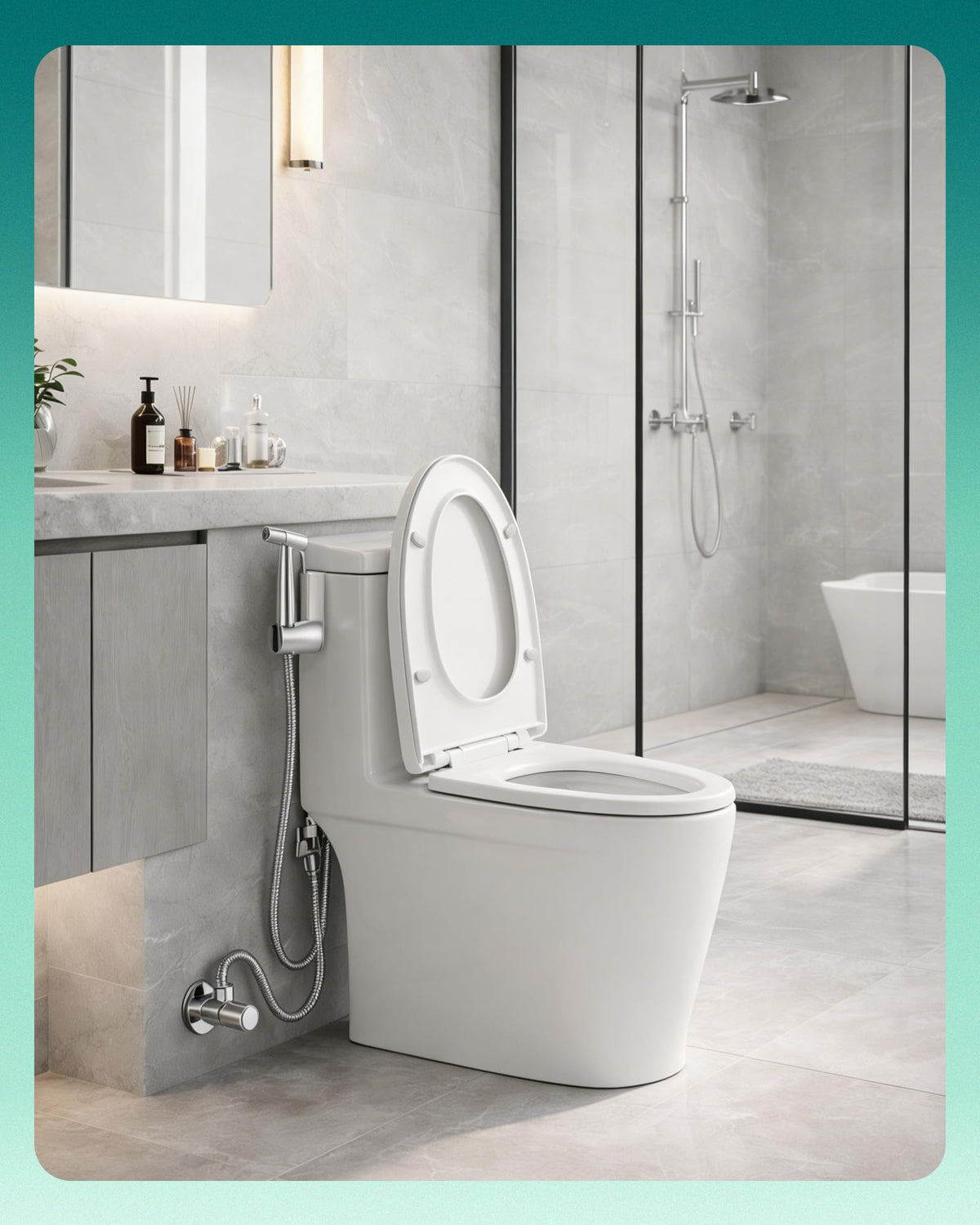 LUFEIDRA anti-leak design with tight seal keeps bathroom dry