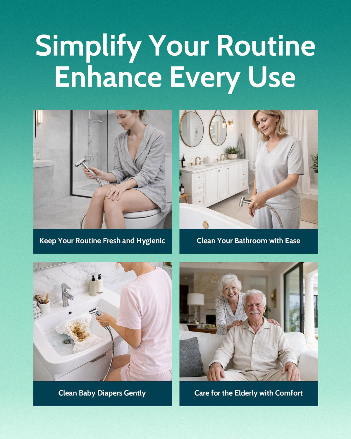 LUFEIDRA bidet sprayer tank mount setup saves space and eases installation