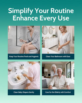 LUFEIDRA bidet sprayer tank mount setup saves space and eases installation
