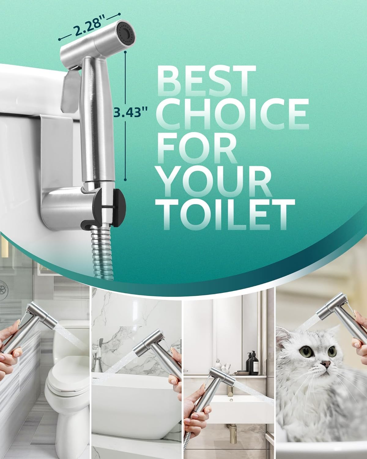 LUFEIDRA brushed nickel finish adds modern durability to your bathroom.