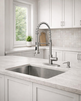 LUFEIDRA 360-degree swivel spout for versatile sink access