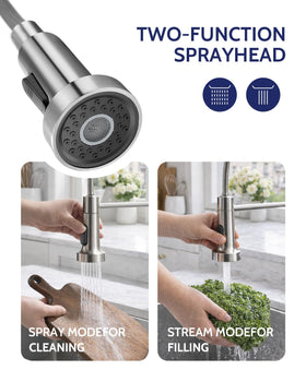 LUFEIDRA retractable hose returns smoothly with weight-balanced design