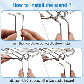 LUFFYLIVE 304 stainless steel construction delivers durability and stable support