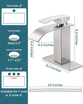 LUFG pop-up drain included for a clean, cohesive basin look.