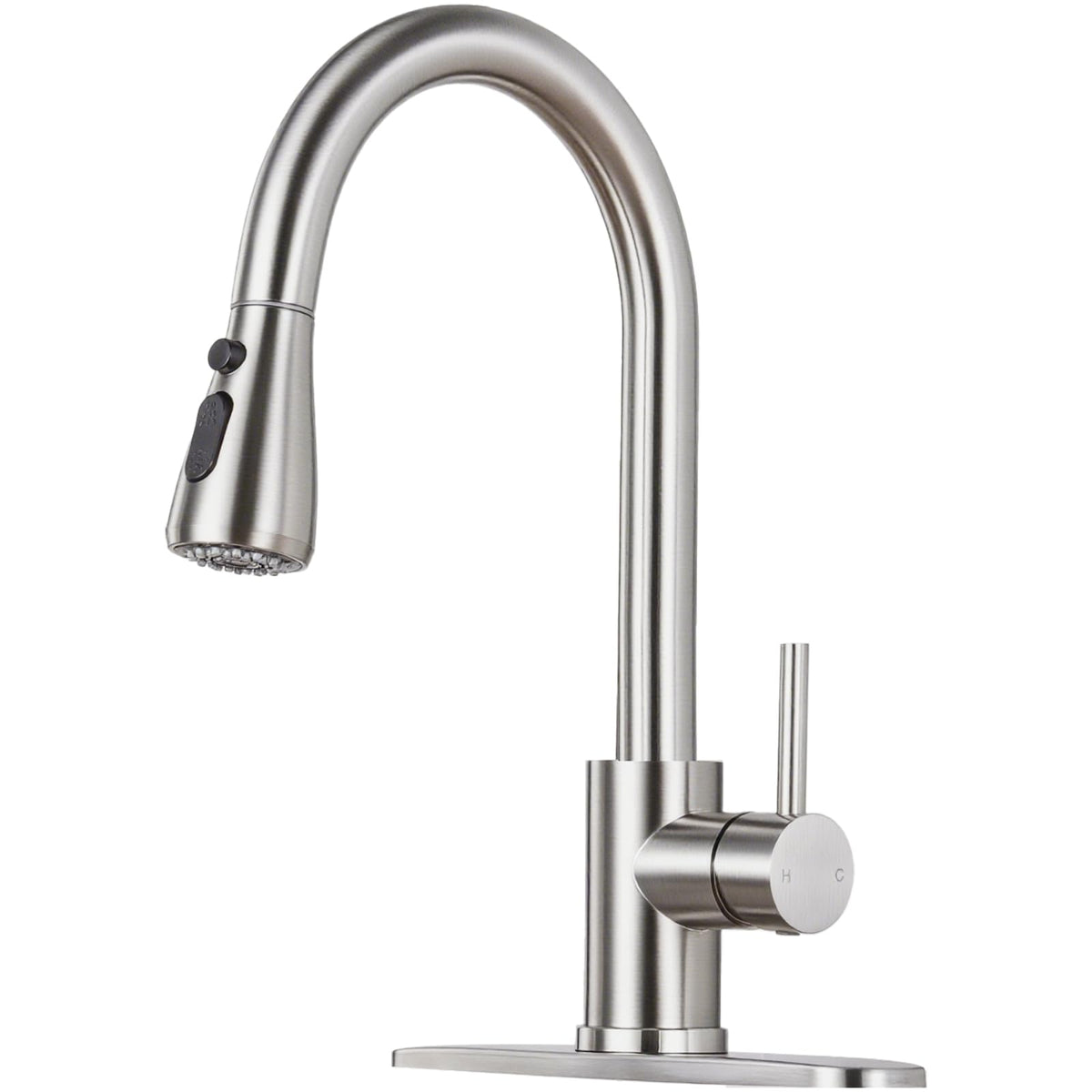 LUFG kitchen faucet with pull-down sprayer for flexible cleaning and easy rinsing.