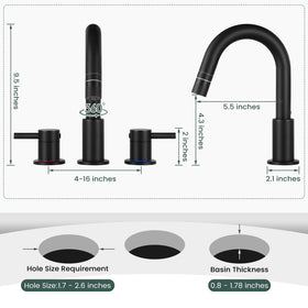 LUFG matte black finish adds modern style and durability.