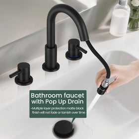 LUFG pop-up drain included for easy drainage and tidiness.