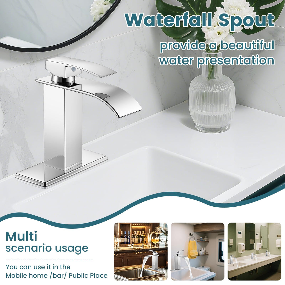 LUFG pop-up drain included for a clean, slim installation.