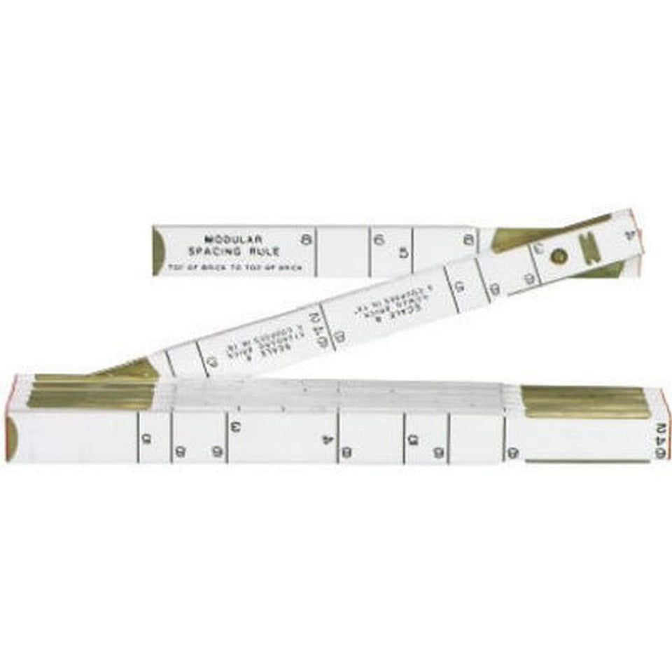 Lufkin 646LN masonry rule with brass ends for durable masonry measurements.