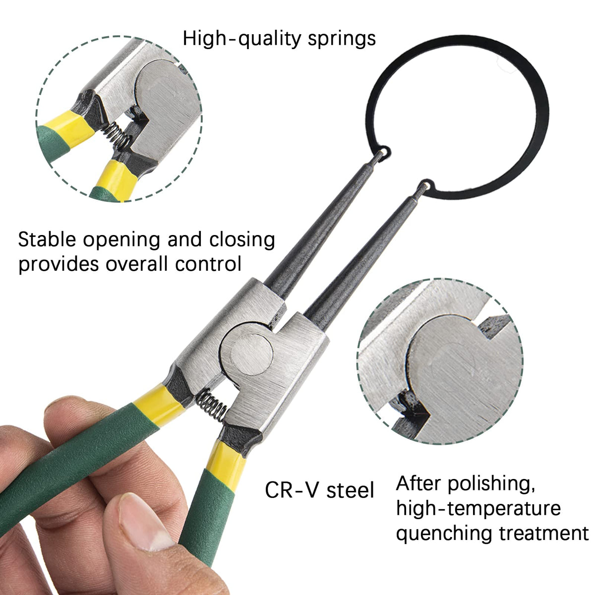 LUFMWCWD snap ring pliers CR-V steel construction for durability