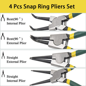 LUFMWCWD snap ring pliers set external curved for precise engagement