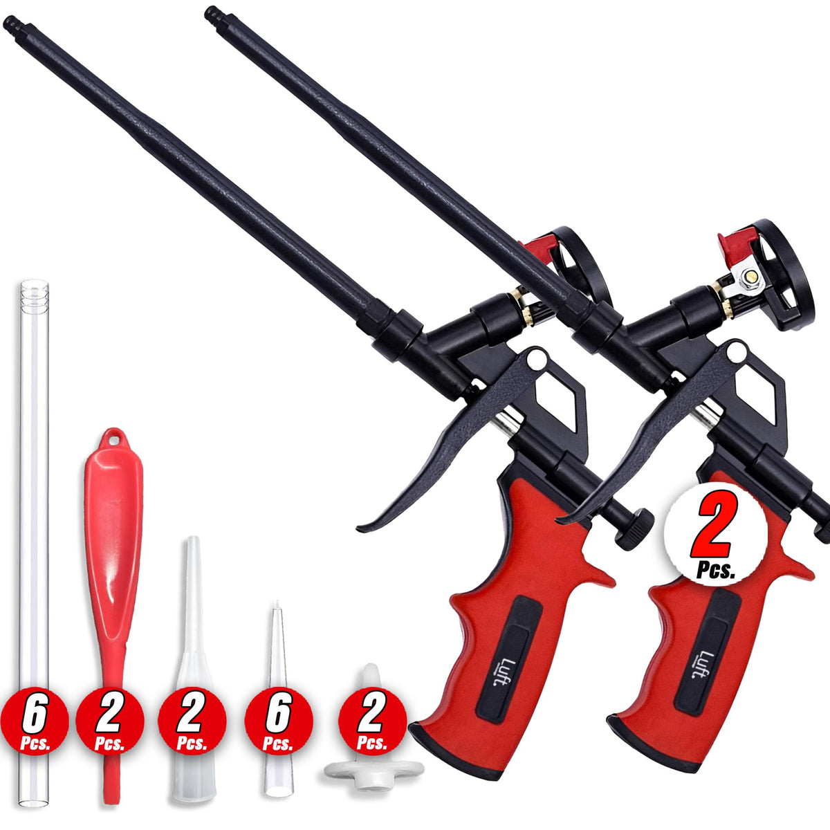 Luft Werkzeuge foam gun copper nozzle enabling precise insulation application