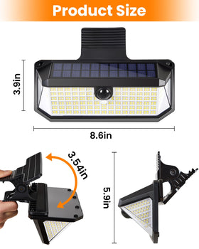 LUHLEE flood-style solar light for backyard and patio coverage