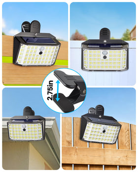 LUHLEE clip-on design lets you install quickly on fences with no tools.