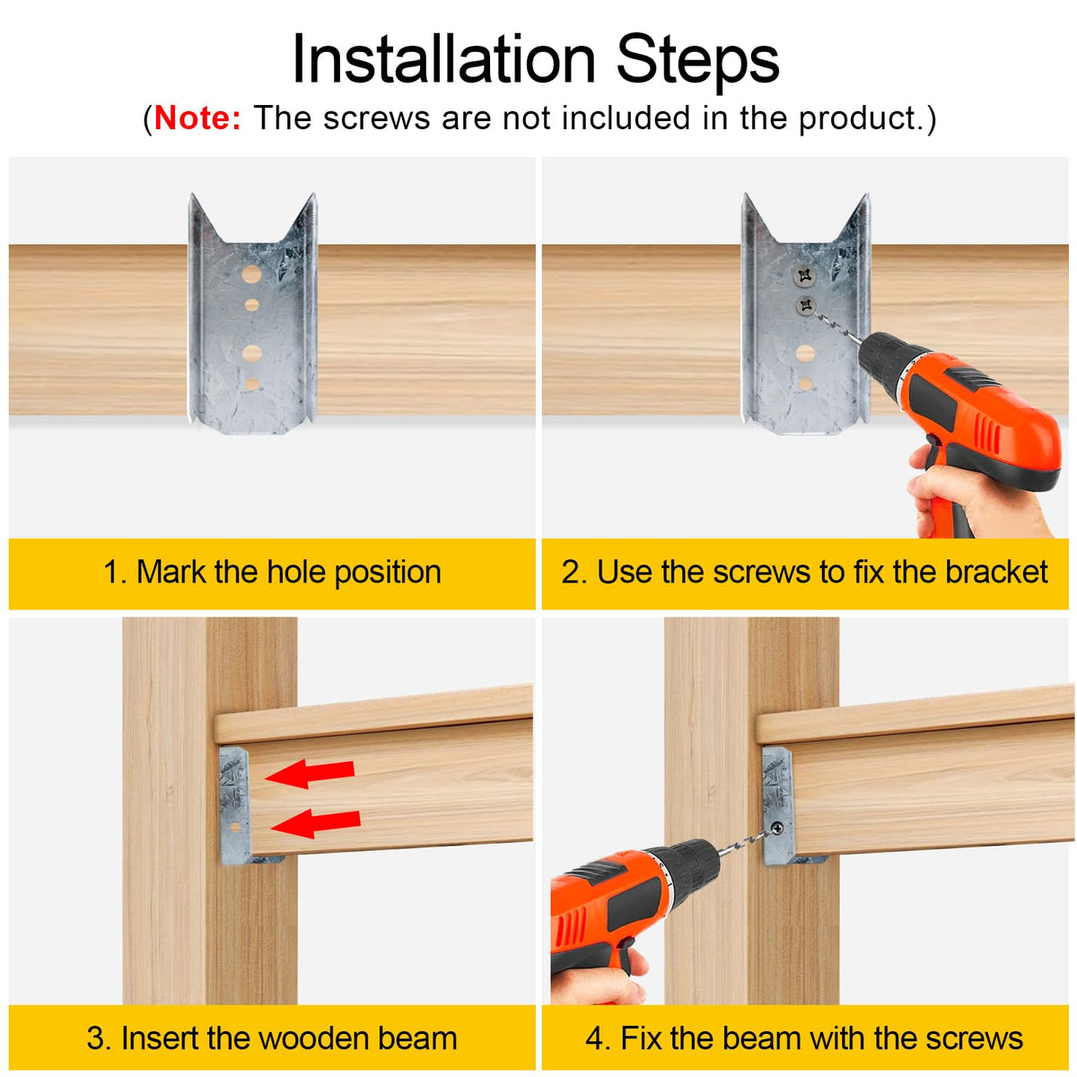 LukLoy post-to-rail connectors provide a clean, screw-fastened joint.