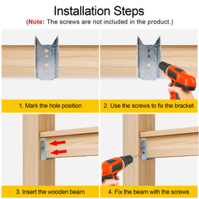 LukLoy post-to-rail connectors provide a clean, screw-fastened joint.