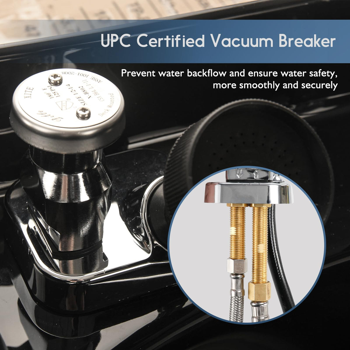 LukLoy shampoo bowl hose and sprayer in-use demonstrates versatile rinsing