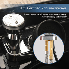 LukLoy shampoo bowl hose and sprayer in-use demonstrates versatile rinsing