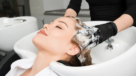 LukLoy shampoo kit in a salon sink demonstrates easy replacement and maintenance