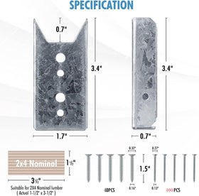 LukLoy wood fence rail connectors optimize railing stability and quick DIY repairs.