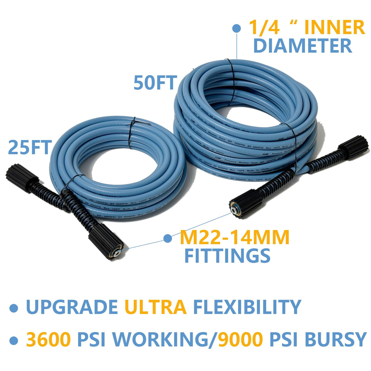 LULUW replacement hose fits many brands for easy upgrades.