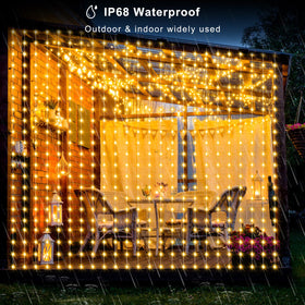 LumBelle IP68 outdoor-rated curtain lights withstand rain for patio decor