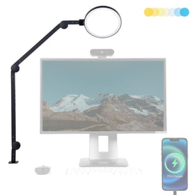 LUME CUBE Edge 2.0 LED desk lamp provides balanced light for video calls