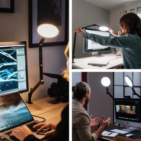Edge 2.0 swing-arm adjusts to fit your workspace and streaming setup
