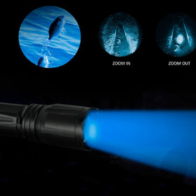 LUMENSHOOTER rugged outdoor flashlight suitable for fishing, hiking, camping.