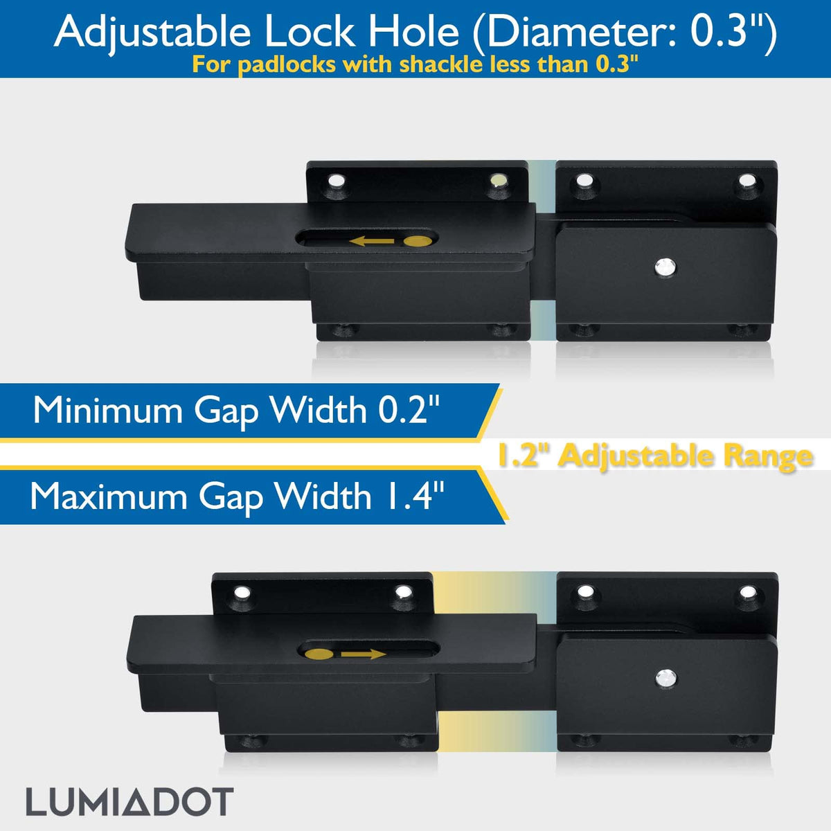 Lumiadot latch featuring sand-blasted oxidation finish and premium feel