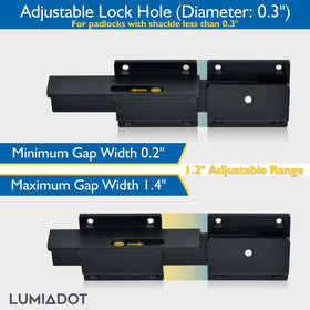Lumiadot latch featuring sand-blasted oxidation finish and premium feel
