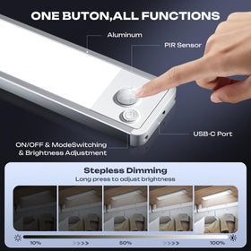 Lumijoli motion sensor detects movement up to 10 feet for hands-free lighting