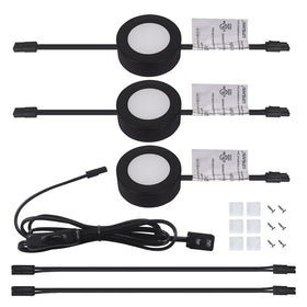 LUMILAND puck light surface mount for versatile shelf lighting