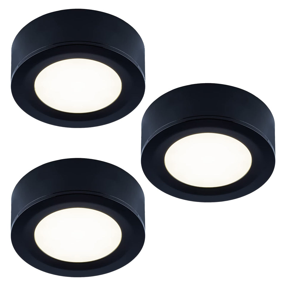LUMILAND puck light under cabinet for soft warm task lighting