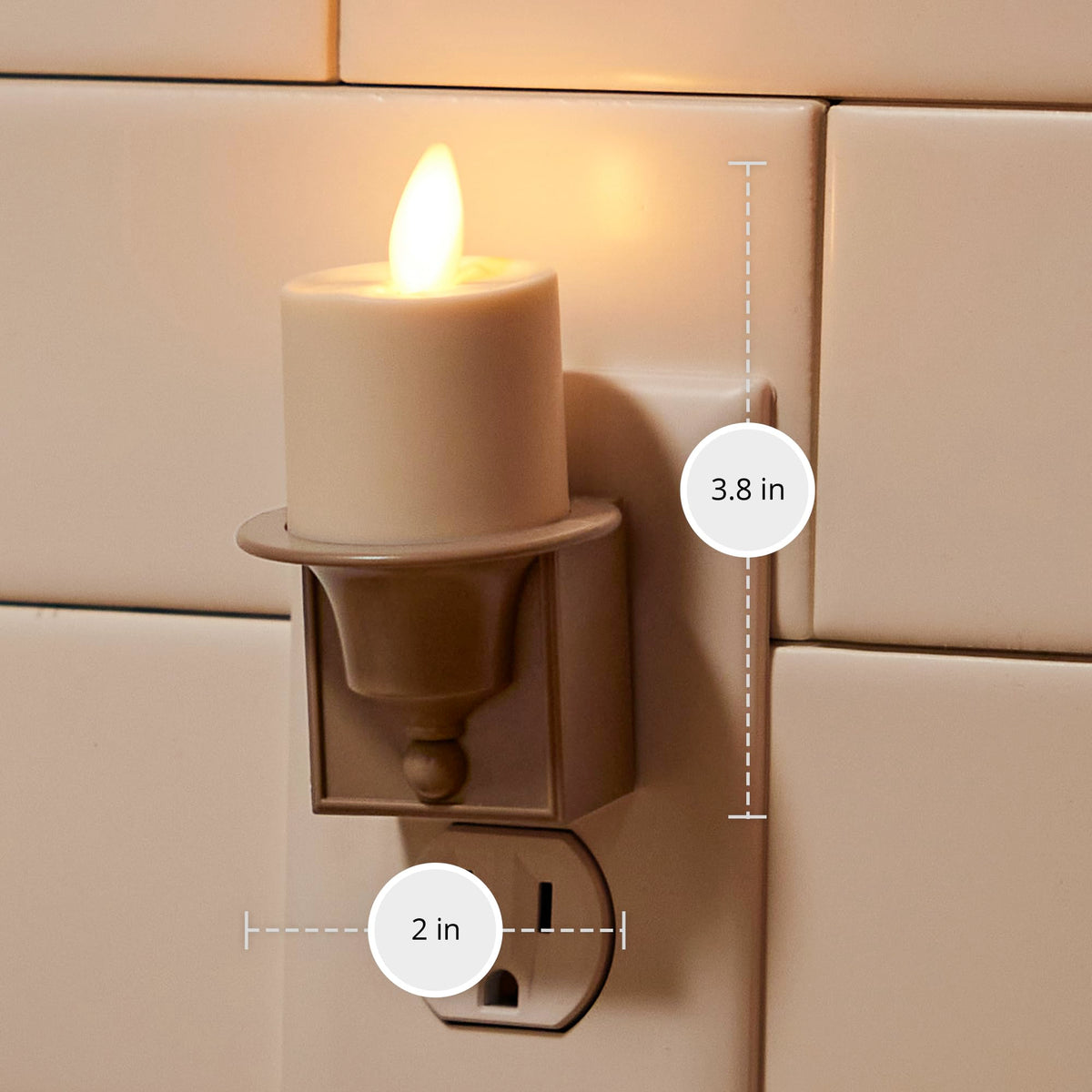 Luminara decorative indoor night light adds cozy ambience.