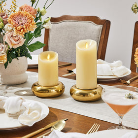 Realistic flicker enhances dining and living room decor