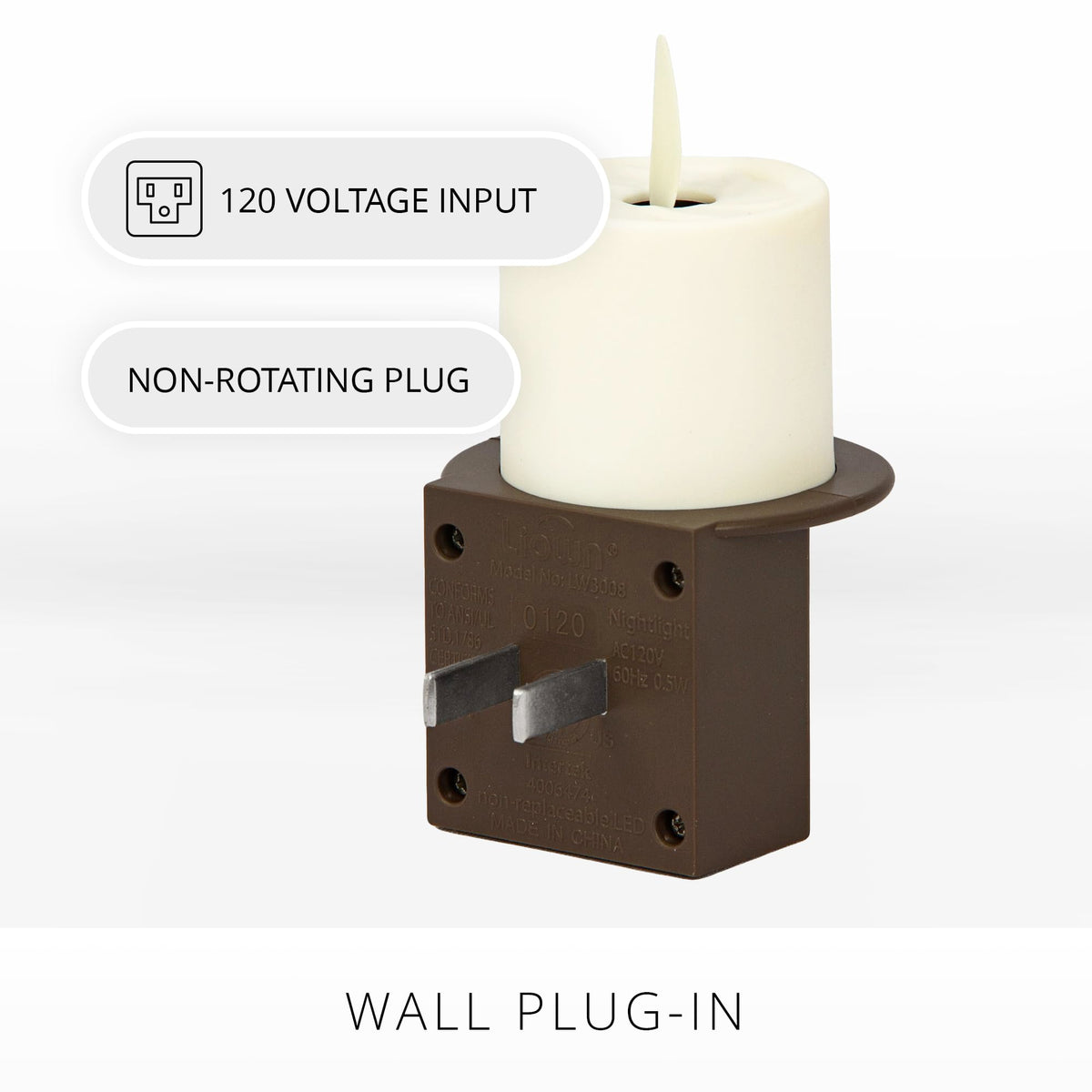 Luminara dusk-to-dawn sensor nightlight activated automatically for hands-free safety