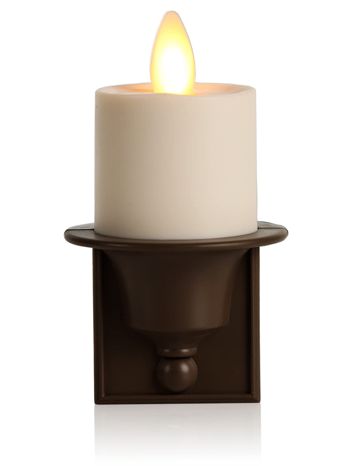 Luminara flameless nightlight bronze real flame for cozy ambient lighting