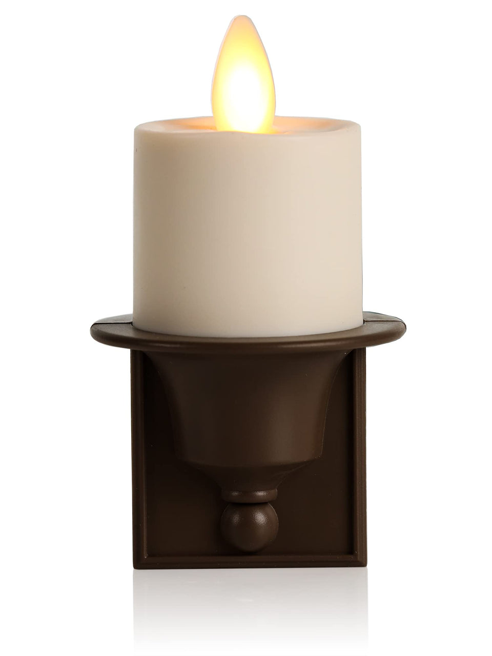 Luminara flameless nightlight bronze real flame for cozy ambient lighting