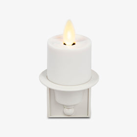 Luminara flameless nightlight with real flame effect for safe realistic ambiance
