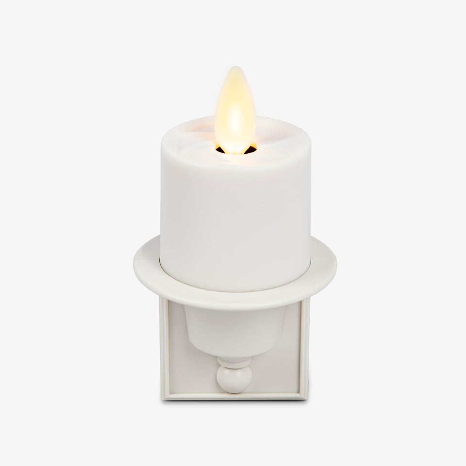 Luminara flameless nightlight with real flame effect for safe realistic ambiance