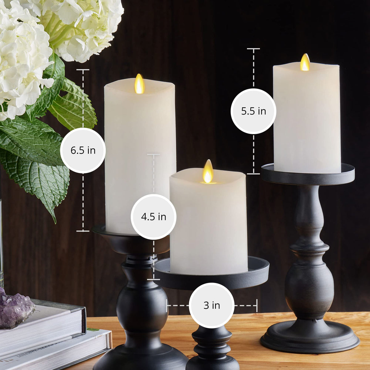 Luminara hand-poured paraffin candles for quality craftsmanship