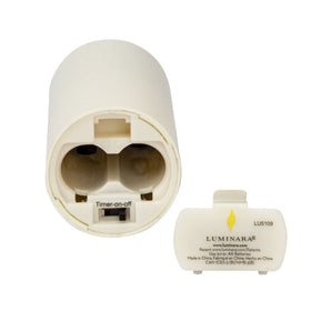 Luminara LED real flame effect votives provide safe mood lighting.