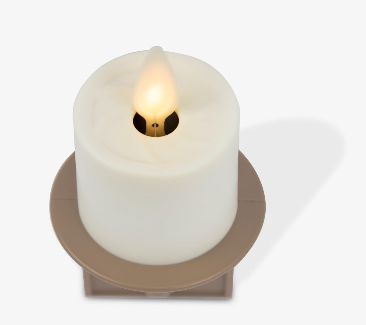 Luminara modern farmhouse style night light complements any decor.