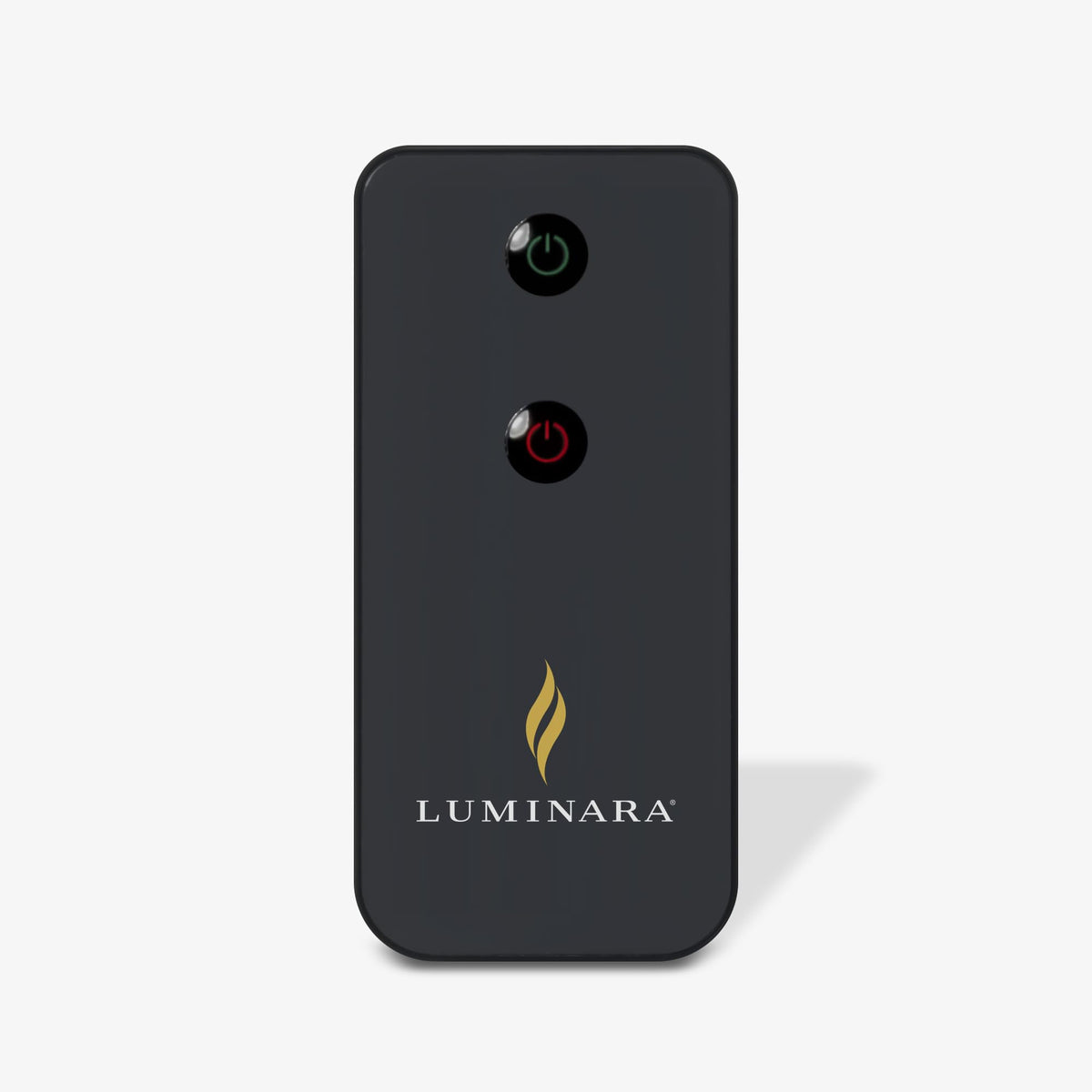 Luminara On-Off Remote front view showing compact control for candles.