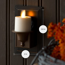 Luminara premium LED candle-nightlight construction for long-lasting decor lighting