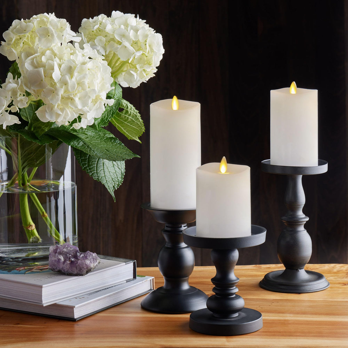 Luminara realistic moving flame candle with remote for easy use