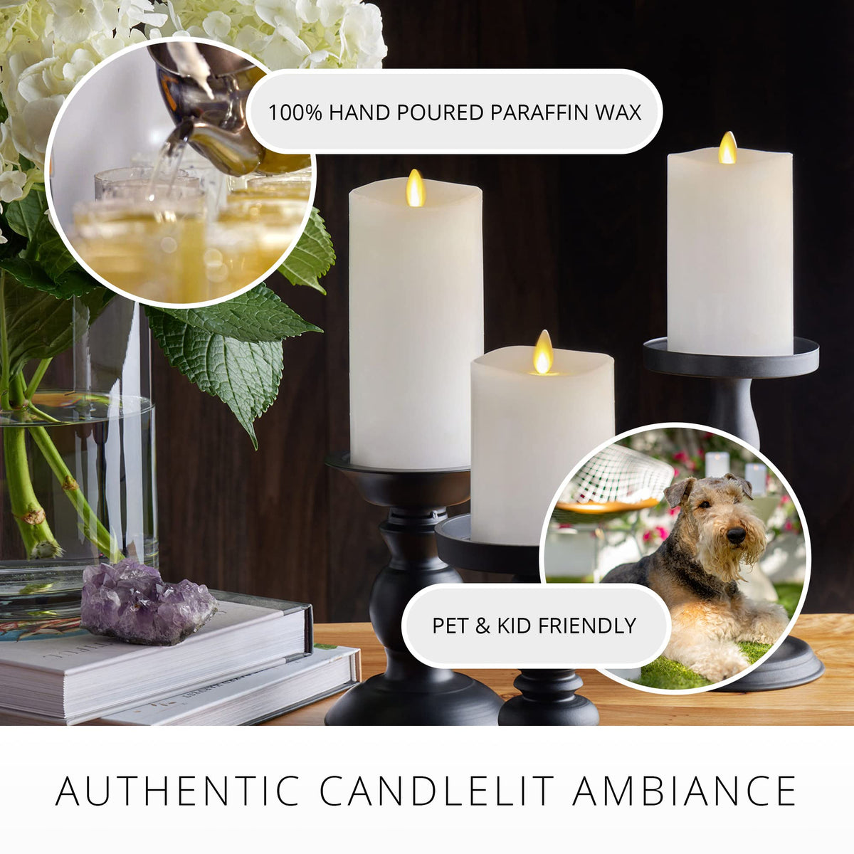 Luminara remote-controlled candle for effortless mood lighting in any room