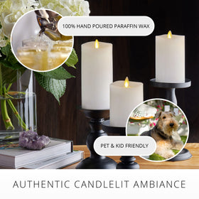 Luminara remote-controlled candle for effortless mood lighting in any room